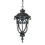 Naples 1-Light Marbelized Mahogany Hanging Light - Image 3