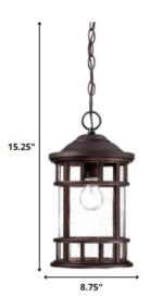 Black Lantern Seeded Metal Dimmable Chandelier With Clear Shades - Image 5