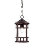 Black Lantern Seeded Metal Dimmable Chandelier With Clear Shades - Image 3