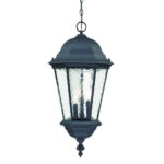Telfair 3-Light Matte Black Hanging Light - Image 3