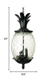 Lanai 3-Light Black Coral Hanging Light - Image 6