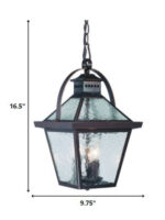 Bay Street 3-Light Architectural Bronze Hanging Light - Image 6