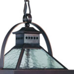 Bay Street 3-Light Architectural Bronze Hanging Light - Image 5