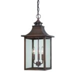 St. Charles 3-Light Acopper Patina Hanging Light - Image 2