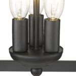Vintage Black Metal Tapered Hanging Light - Image 10