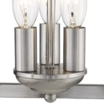 Vintage Silver Metal Tapered Hanging Light - Image 9