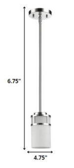 Silver Minimalist Cylindrical Hanging Light - Image 6