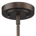 Bronze Frosted Glass Hanging Light - Image 4