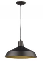Industrial Brushed Bronze Hanging Light - Image 2