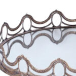 Set of Two Gold Round Ornate Framed Accent Mirrors - Image 6