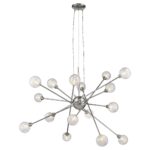 Modern Multi Light Geometric Hanging Chandelier Light - Image 3
