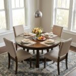 Light Gray and Gold Hanging Dome Light