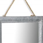 9" Silver Metal Framed Accent Mirror - Image 8