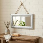 9" Silver Metal Framed Accent Mirror - Image 11