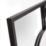 24" Graphite Metal Square Framed Accent Mirror - Image 6
