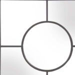 24" Graphite Metal Square Framed Accent Mirror - Image 5