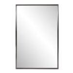 36" Gunmetal Metal Framed Accent Mirror - Image 2