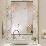 36" Gunmetal Metal Framed Accent Mirror - Image 8