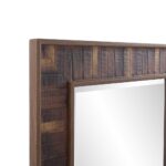 60" Brown Framed Full Length Hanging Mirror - Image 4