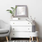 Warm Gray Faux Wood Square Mirror - Image 6