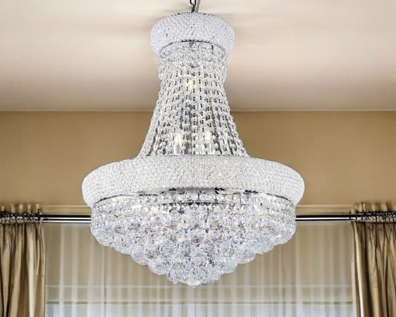 468880_6_YgfE8MF4.jpg Lantern Empire Transparent Glass Led Ceiling Light With Clear Shades - Image 1