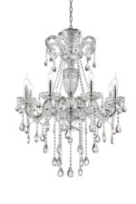 Candle Style Empire Transparent Glass Led Ceiling Light - Image 2