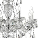 Candle Style Empire Transparent Glass Led Ceiling Light - Image 4
