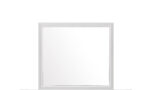 35" White Framed Dresser Mirror - Image 2
