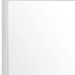 35" White Framed Dresser Mirror - Image 3