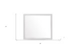 35" White Framed Dresser Mirror - Image 6