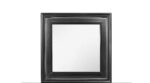 38" Gray Square Wood Framed Accent Mirror - Image 2