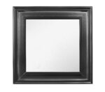 38" Gray Square Wood Framed Accent Mirror - Image 3