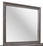 37" Gray Wood Framed Accent Mirror - Image 4