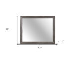 37" Gray Wood Framed Accent Mirror - Image 7