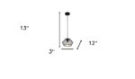 Black Metal Cage Modern Industrial Single Bulb Hanging Pendent Light - Image 4