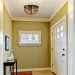 Brown And Black Wood Bead Three Light Flush Mount Ceiling Light - Image 10