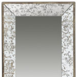 24" Silver Glass Framed Accent Mirror - Image 5