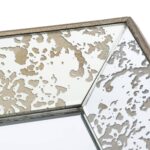 24" Silver Glass Framed Accent Mirror - Image 6