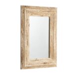 39" Natural Distressed Wood Framed Accent Mirror - Image 3