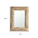 39" Natural Distressed Wood Framed Accent Mirror - Image 15