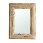39" Natural Distressed Wood Framed Accent Mirror - Image 2