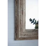 39" Natural Distressed Wood Framed Accent Mirror - Image 12