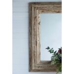 39" Natural Distressed Wood Framed Accent Mirror - Image 6