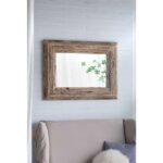39" Natural Distressed Wood Framed Accent Mirror - Image 11