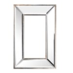 18" Silver Beveled Glass Framed Accent Mirror - Image 2