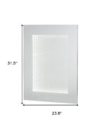 32" Silver Lighted Frame Accent Mirror - Image 5