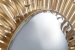 27" Gold Sunburst Iron Framed Accent Mirror - Image 7