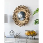 27" Gold Sunburst Iron Framed Accent Mirror - Image 10