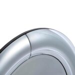 32" Silver Round Curved Frame Accent Mirror - Image 5