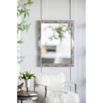 28" Gray Framed Accent Mirror - Image 10